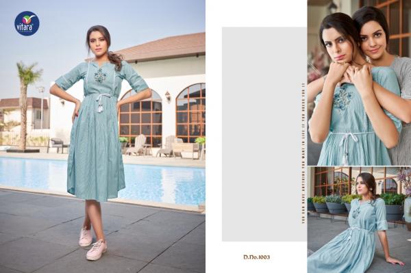 Vitara Vanila Exclusive Cotton Designer Long Kurti Collection